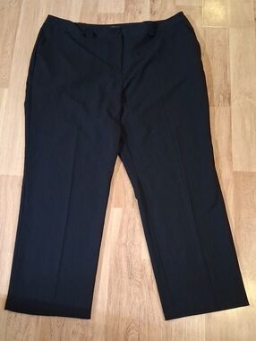 Worthington Black Straight-Leg Dress Pants
